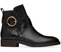 Black Lyna Ankle Boots