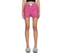 Pink Striped Shorts