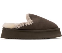 SSENSE Exclusive Brown Slippers