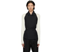 Black Open Back Vest