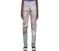Mulitcolor Flare Jeans
