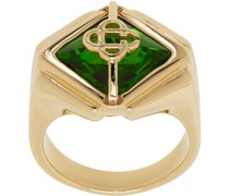 Gold & Green Signet Ring