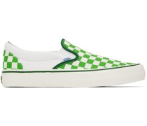 SSENSE Exclusive Collaboration Green & White Classic Slip-On VR3 L Sneakers