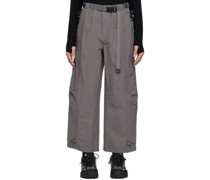 Gray Multi Pockets Cargo Pants