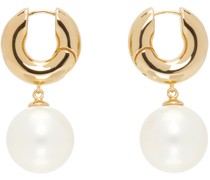 White & Gold #9136 Earrings