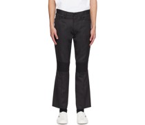Gray Ruched Trousers