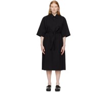 Black Transfer Midi Dress