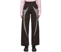 SSENSE Exclusive Black & Gray Sword Trousers