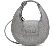 Silver Micro Moon Bag