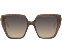 Brown Cat-Eye Sunglasses