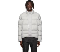 Grey Down Filtered Reality Puffer Jacket