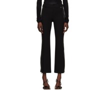 Black Zip Trousers
