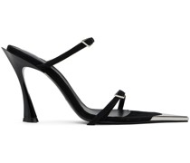 Black Strappy Fang 95 Heeled Sandals