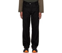 Black & Brown Paneled Trousers