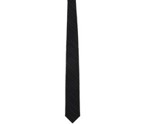 Black Striped Tie