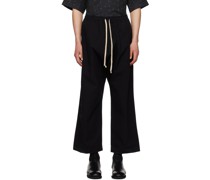 Black O-Project Trousers