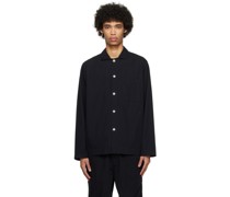 Black Long Sleeve Pyjama Shirt