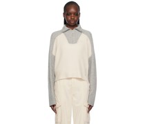 Off-White & Gray Pierce Sweater