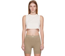 Off-White Boyfriend Sleep Crop Tank Top