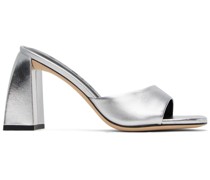 Silver Michele Heeled Sandals