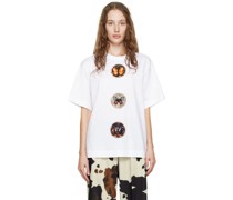 White Graphic Patch T-Shirt