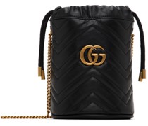 Black Mini GG Marmont Bucket Bag