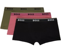 Three-Pack Multicolor Stretch Boxers