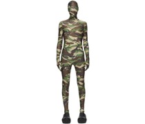 Khaki Camouflage Jumpsuit