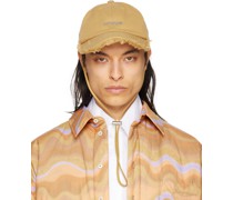 Beige Le Raphia 'La Casquette Artichaut' Cap