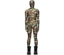 Khaki Camouflage Jumpsuit