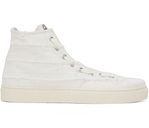 White Distressed Sneakers