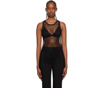 Black Crewneck Tank Top