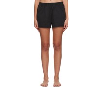 Black Outdoor Jersey Shorts