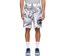 Gray Camouflage Shorts