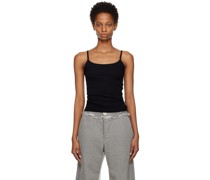 Black Thin Strap Tank Top