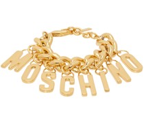 Gold Lettering Charm Bracelet