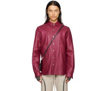 Pink Fogpocket Leather Jacket