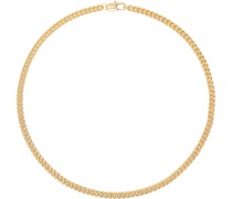 Gold Curb Chain Necklace