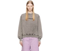 Gray Blurred Sweatshirt