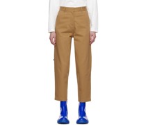Beige Significant Flag Trousers