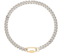 Silver Curb Chain Choker