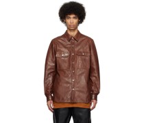 Brown Lido Leather Jacket