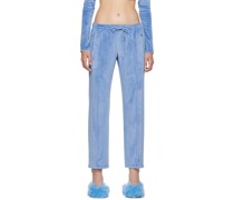 Blue Vented Lounge Pants