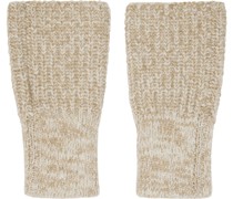 Beige Mouline Mittens