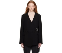 Black Wrap Blazer