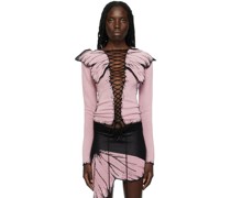 SSENSE Exclusive Pink Butterfly Cardigan