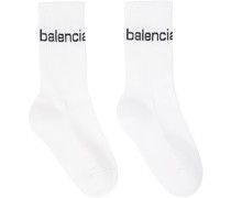 White Bal.Com Socks