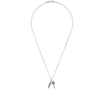 SSENSE Exclusive Silver 'Key & Bullet' Necklace