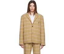 Brown Check Blazer