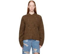 Brown Damaged Sweater